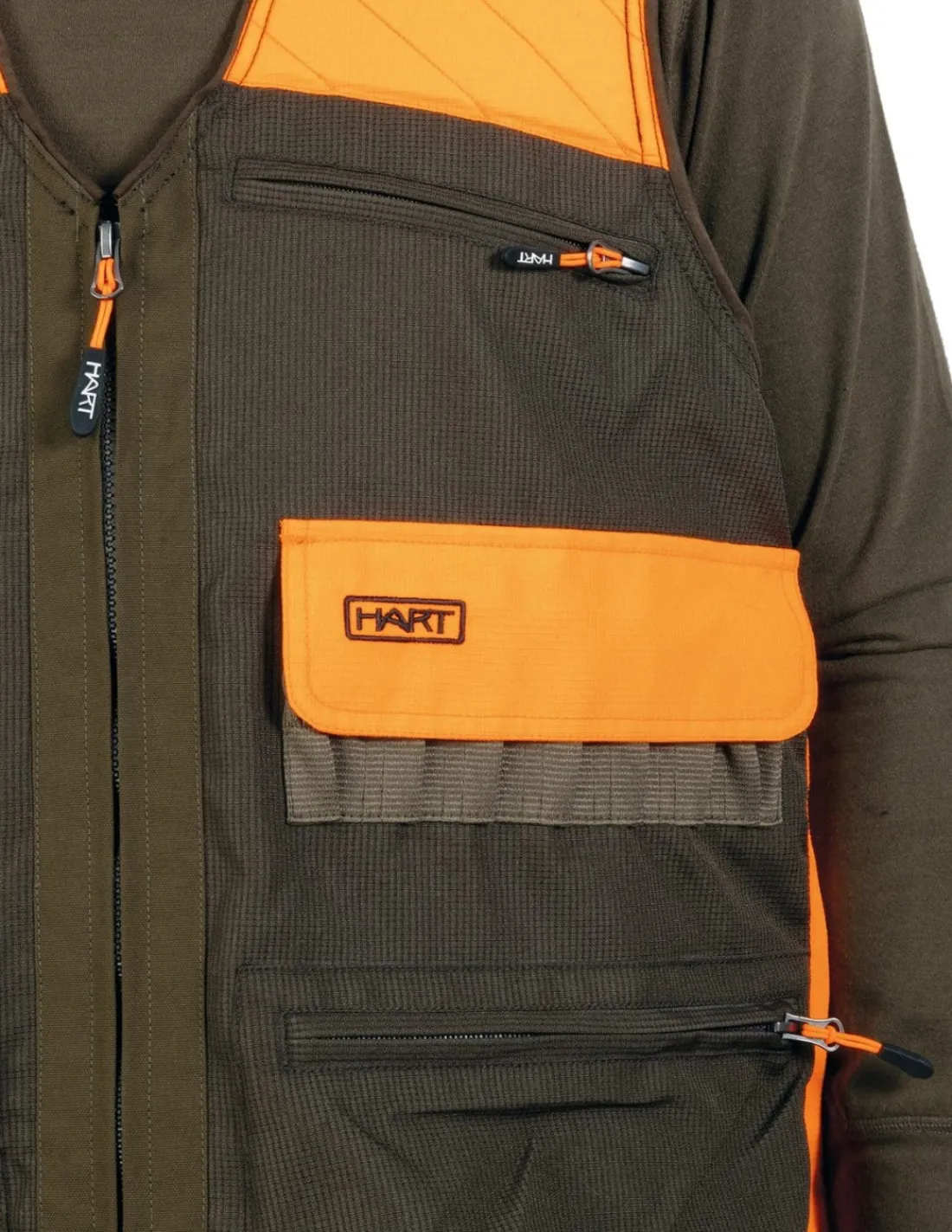 Hombre HART OUTDOOR Chalecos^Chaleco HART ARMOTION CLASS-V Blaze Oliva Oscuro
